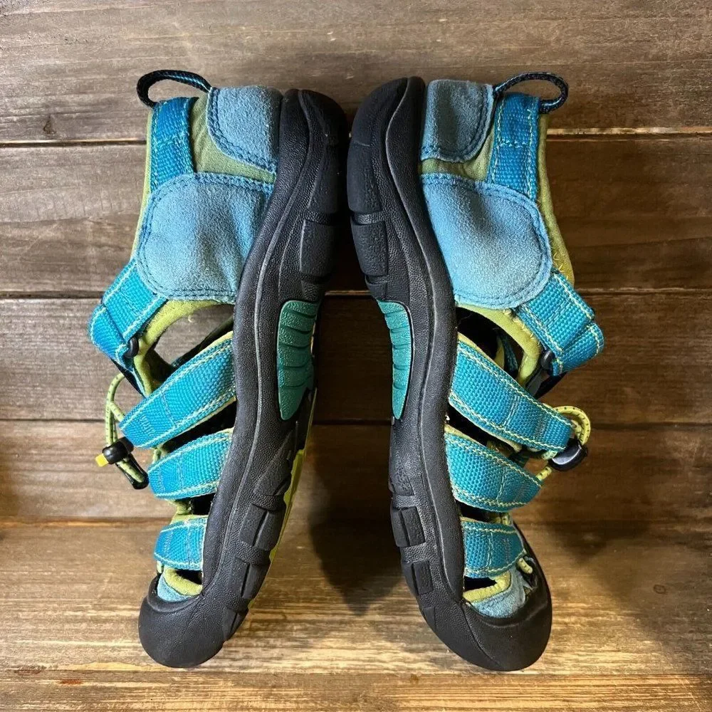 Childrens Big Kids‎ Keen Newport H2 Blue Waterproof Shoes Sandals Size 5 Y GUC